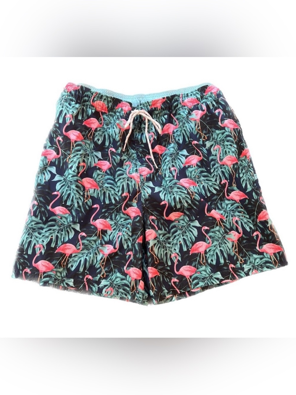 Goodfellow XXL flamingo drawstring waist 7” inseam swim trunks